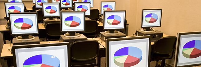 Computers in a classroom