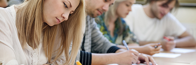 students take the test